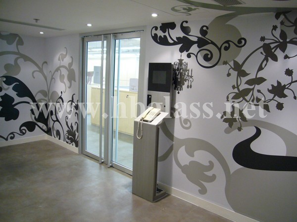 高級(jí)寫(xiě)字樓防火玻璃門工程